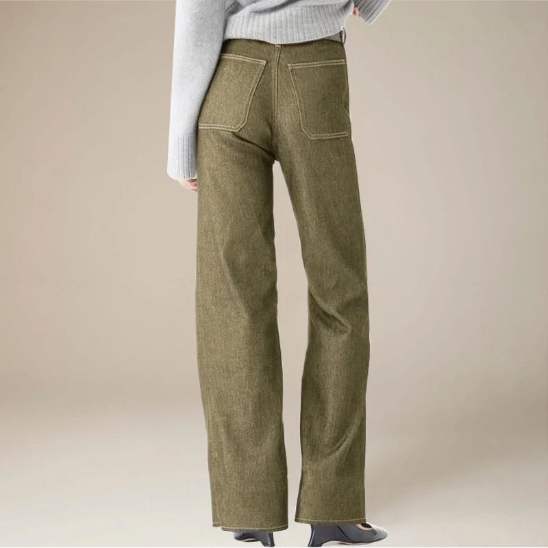 Giselle Slim Fit Jeans | Women’s High Waist Denim, Comfortable Cotton Blend, Unique Front Pockets 5