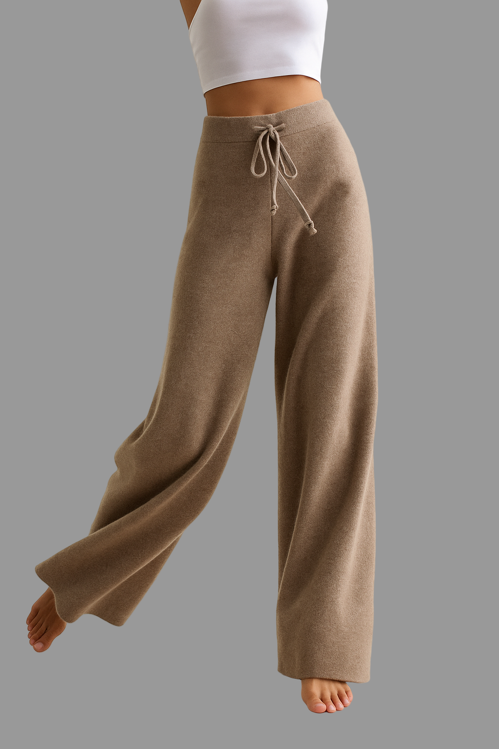 Hässel Sweater Pants | Women’s Wide Leg Trousers, Soft Wool-Polyester Blend, Comfortable Fit 0