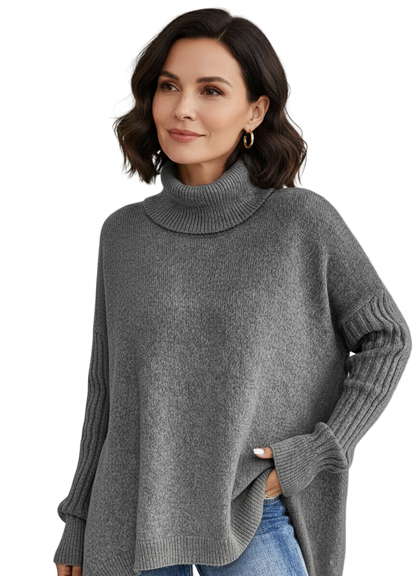Lina Elegant Turtleneck Sweater | Women’s Oversized Knit, Soft Fabric, Cozy Fit 5