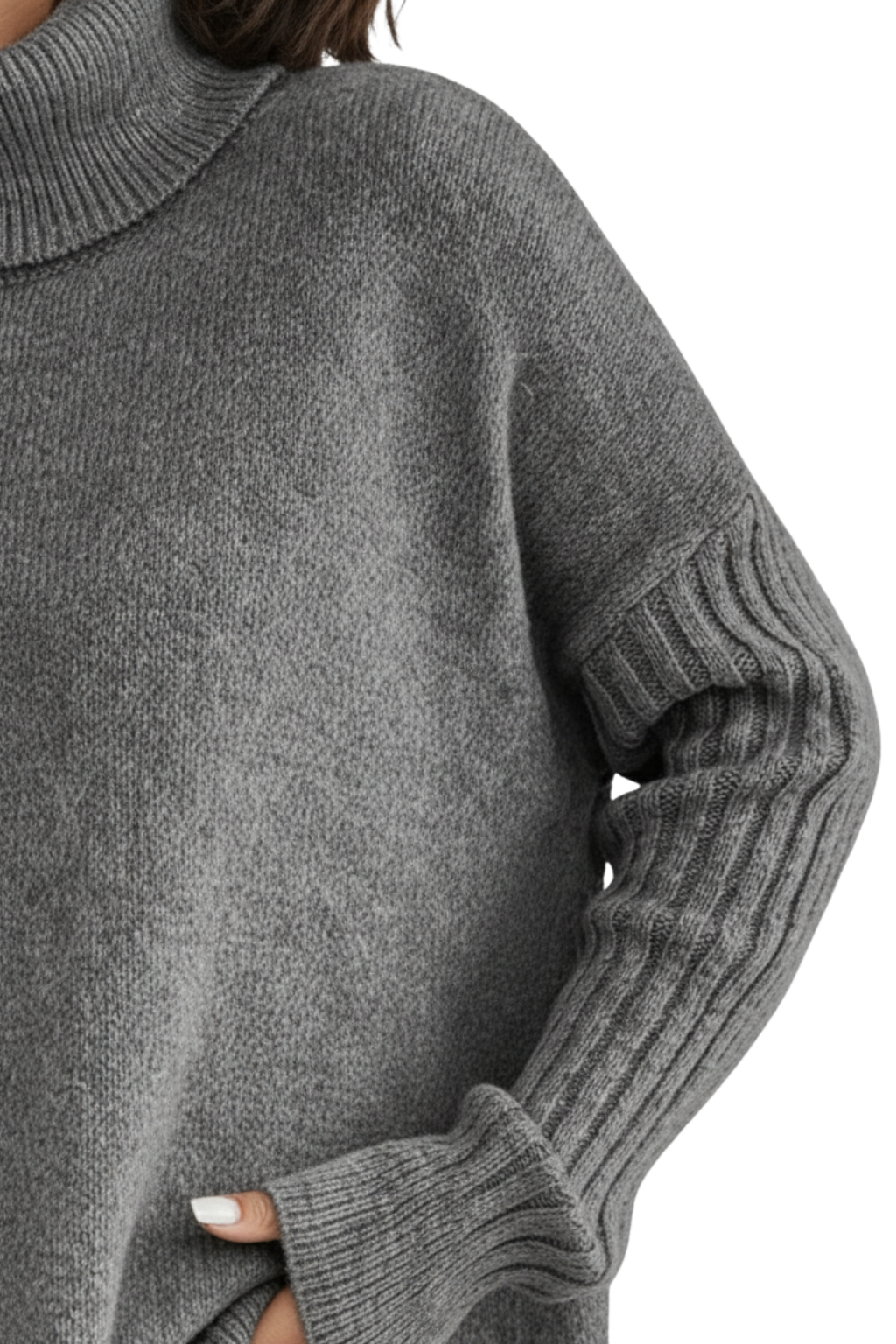 Lina Elegant Turtleneck Sweater | Women’s Oversized Knit, Soft Fabric, Cozy Fit 6