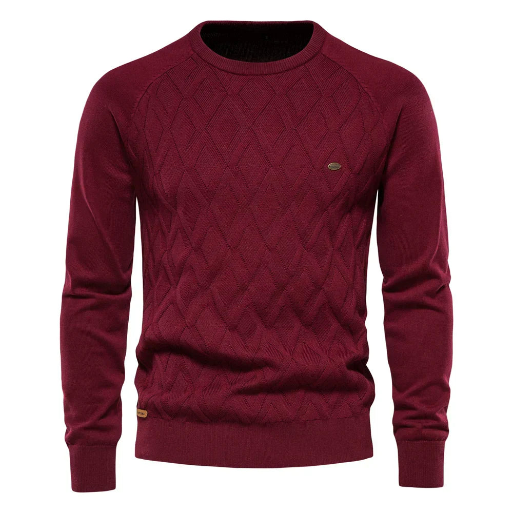 ÉLAN | Pull à motif à carreaux
