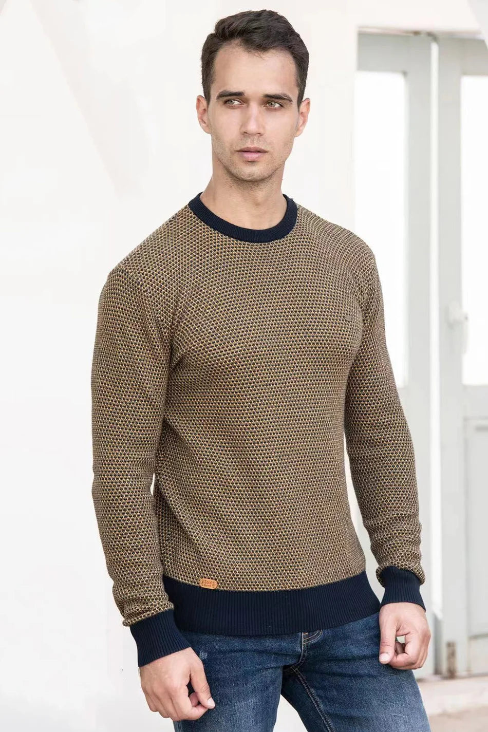 ÉLAN | Pull pour homme à motif à carreaux