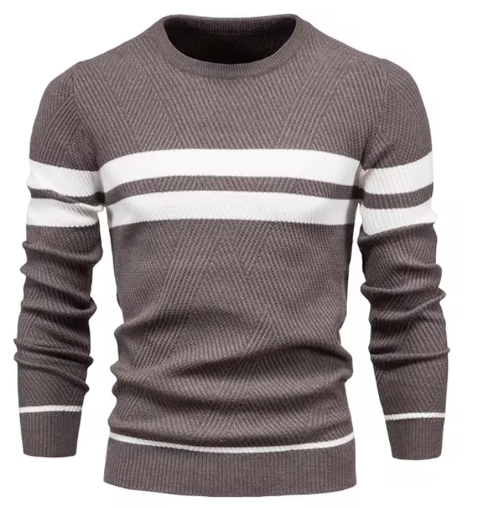 ÉLAN | Pull élégant pour homme à motif chevron