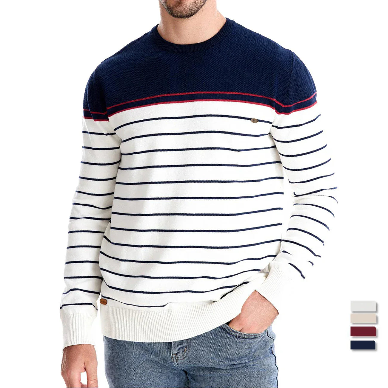 ÉLAN | Pull pour homme à motif à rayures