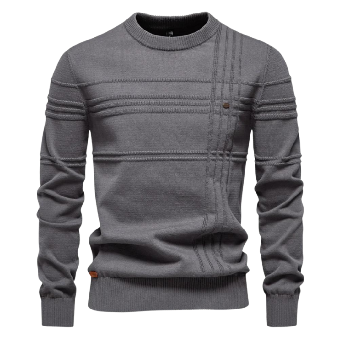 ÉLAN | Pull élégant pour homme à motif à carreaux