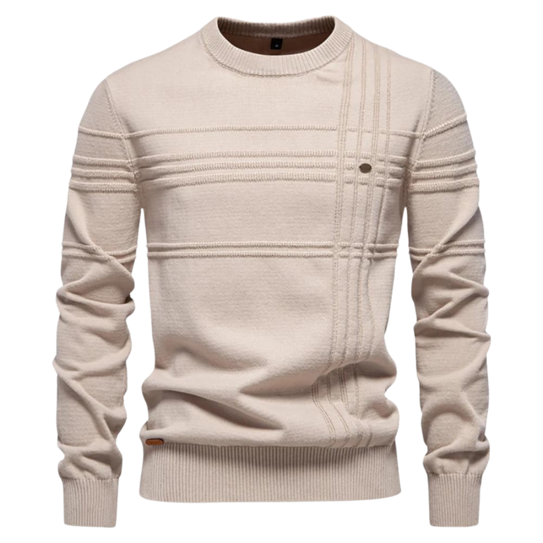 ÉLAN | Pull élégant pour homme à motif à carreaux
