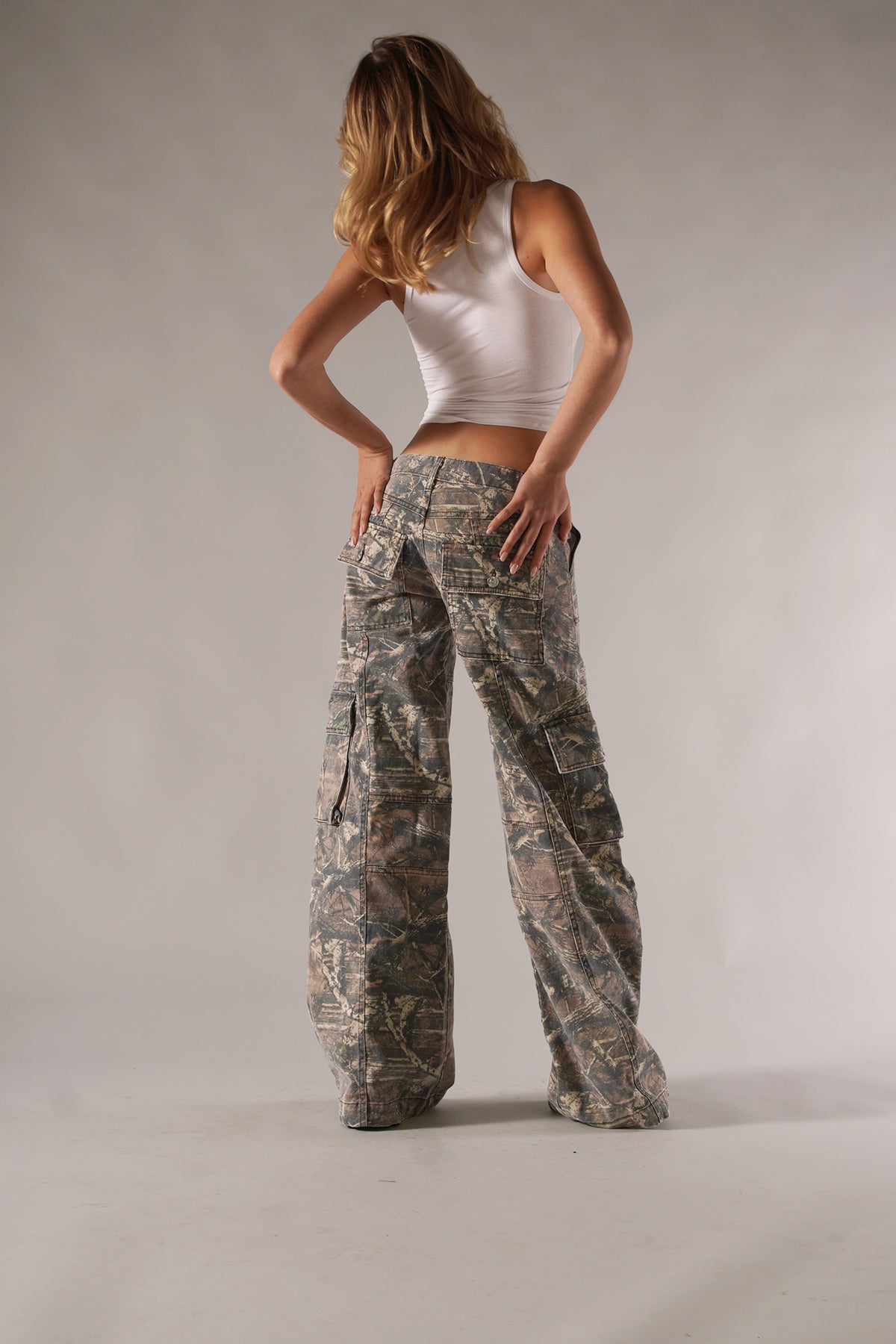 Valina Camo Cargo Pants | Women’s Wide Leg Trousers, Breathable Fabric, Trendy Camouflage Design 3